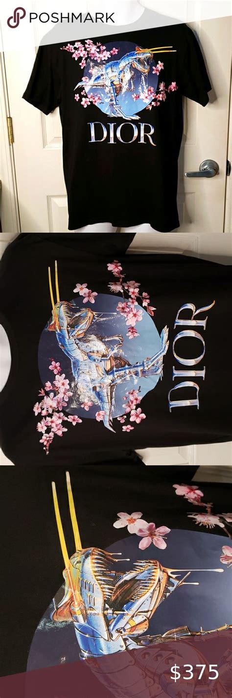 dior cherry blossom t shirt|dior tyrannosaurus cherry blossom shirt.